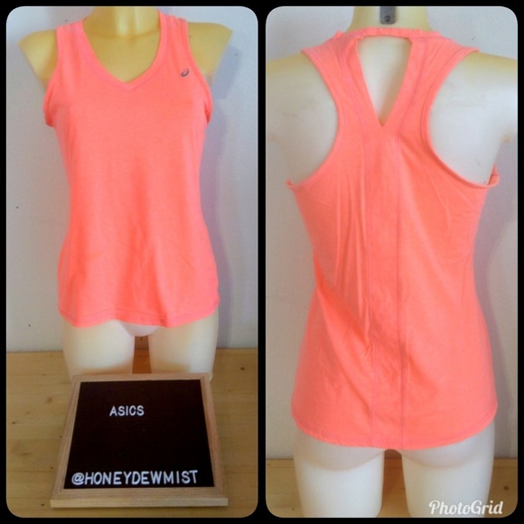 Asics Tops - 🌹5/25🌹• Asics •Neon Orange Workout Athletic Tank